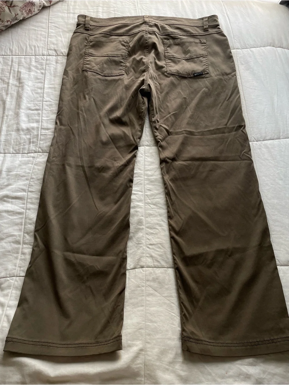 Prana Men's Brion Olive Green Hiking Pants 38x30 Gorpcore Utility Outdoor Travel